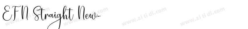 EFN Straight New字体转换